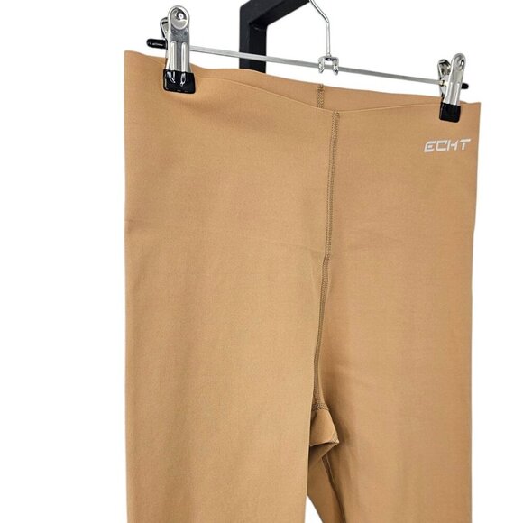 ECHT Womens High Rise Tan Athletic Leggings, Thick Waist for Control, Size M - Picture 8 of 8